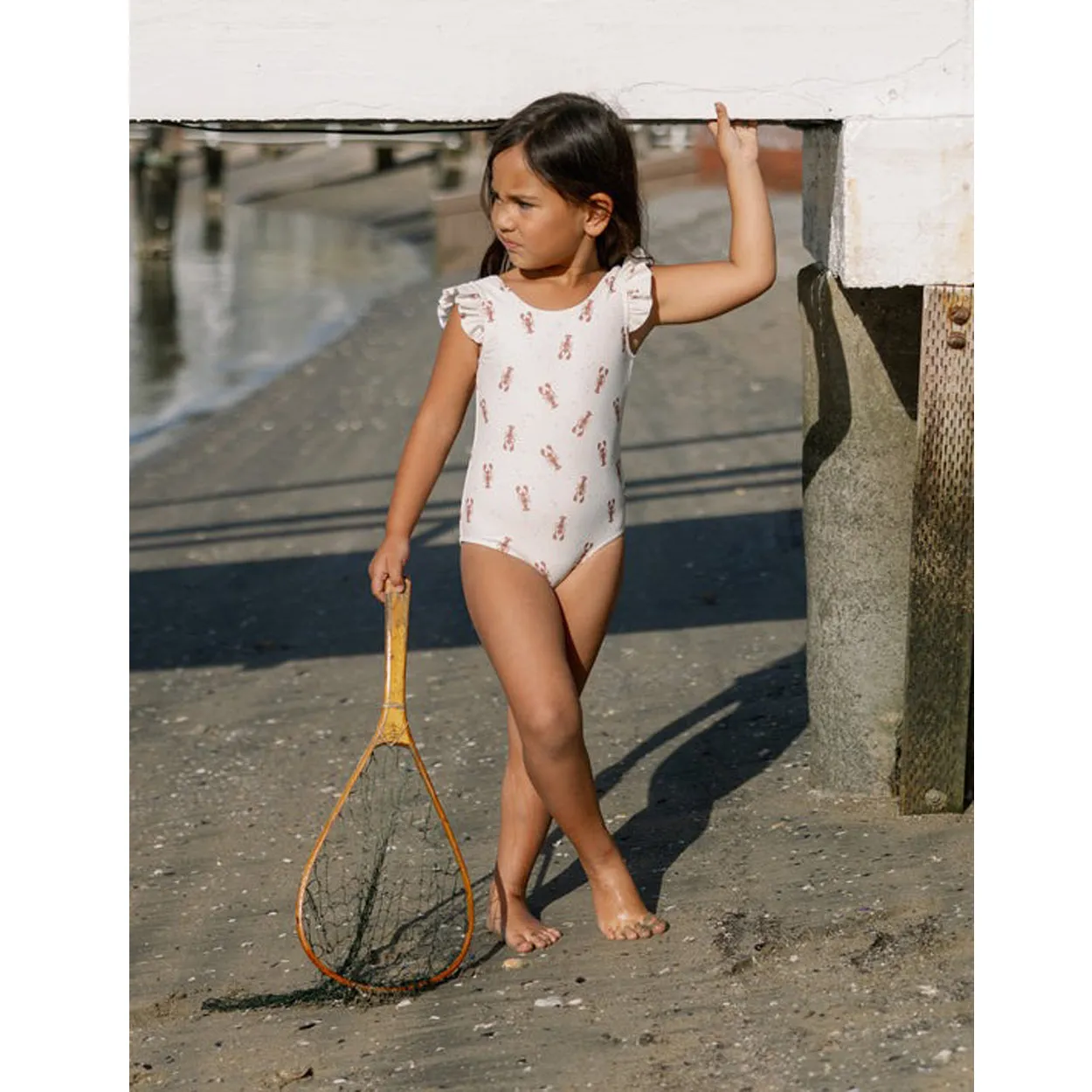 Scoop Back One-Piece - Lobsters