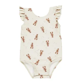 Scoop Back One-Piece - Lobsters