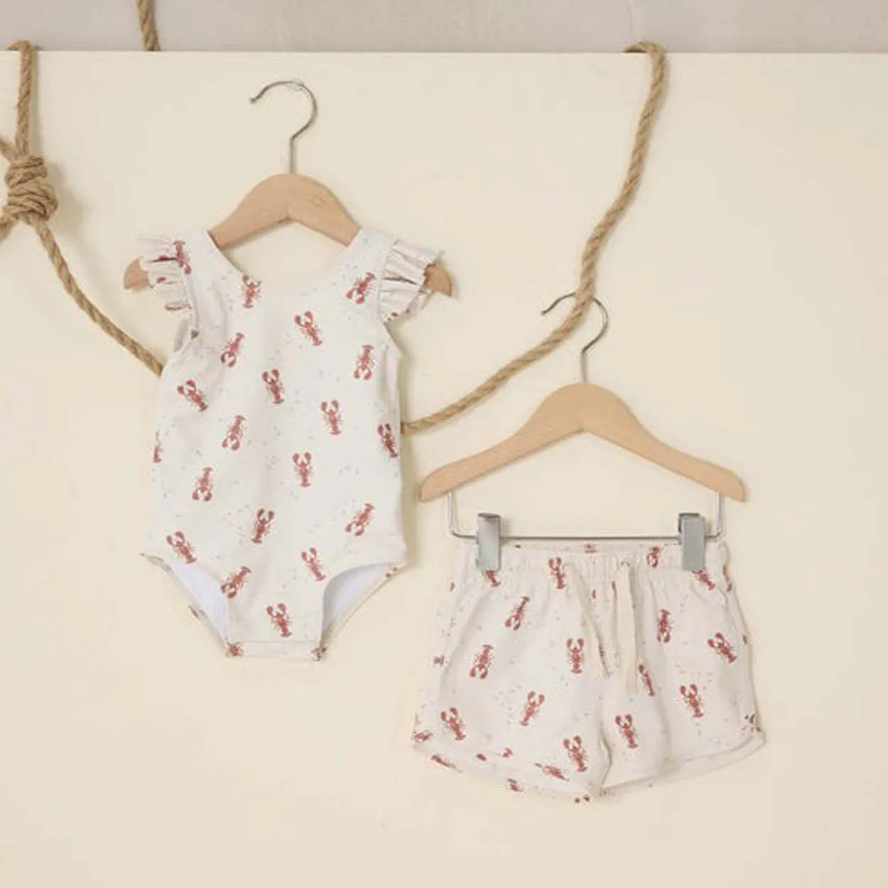 Scoop Back One-Piece - Lobsters