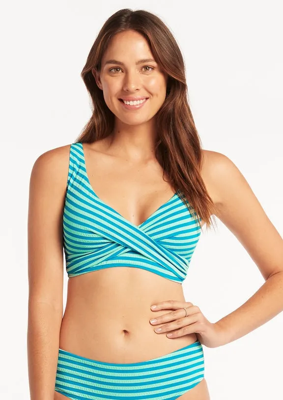 Sea Level Capri Cross Front Bikini Top