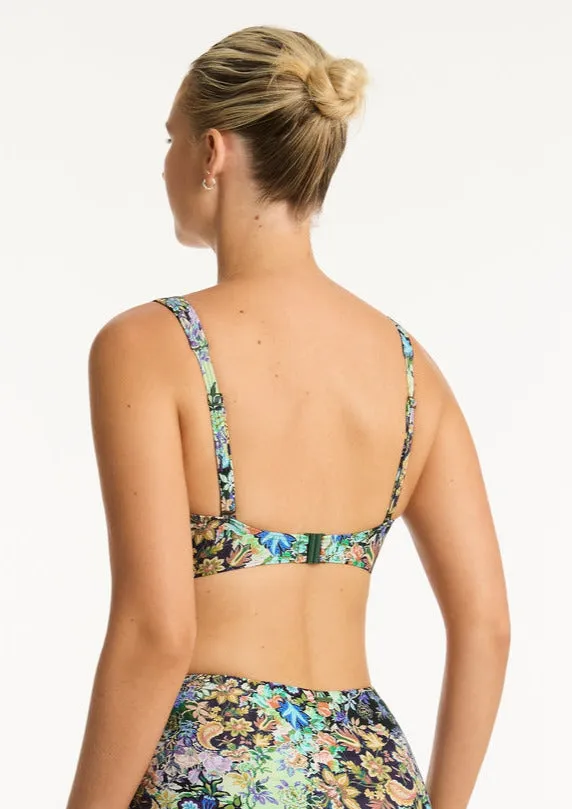 Sea Level Wildflower G-Cup Cross Front Bikini Top
