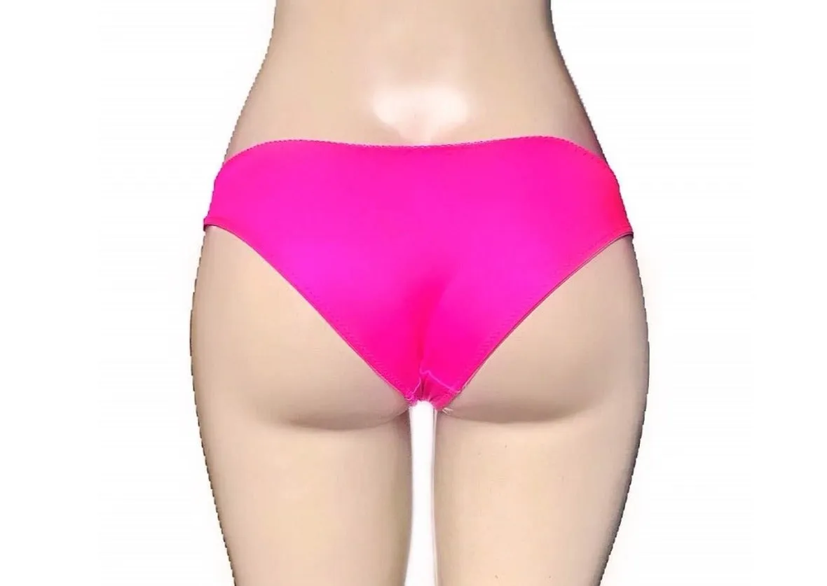 Sheer Lace Bikini Panties Front with Frills