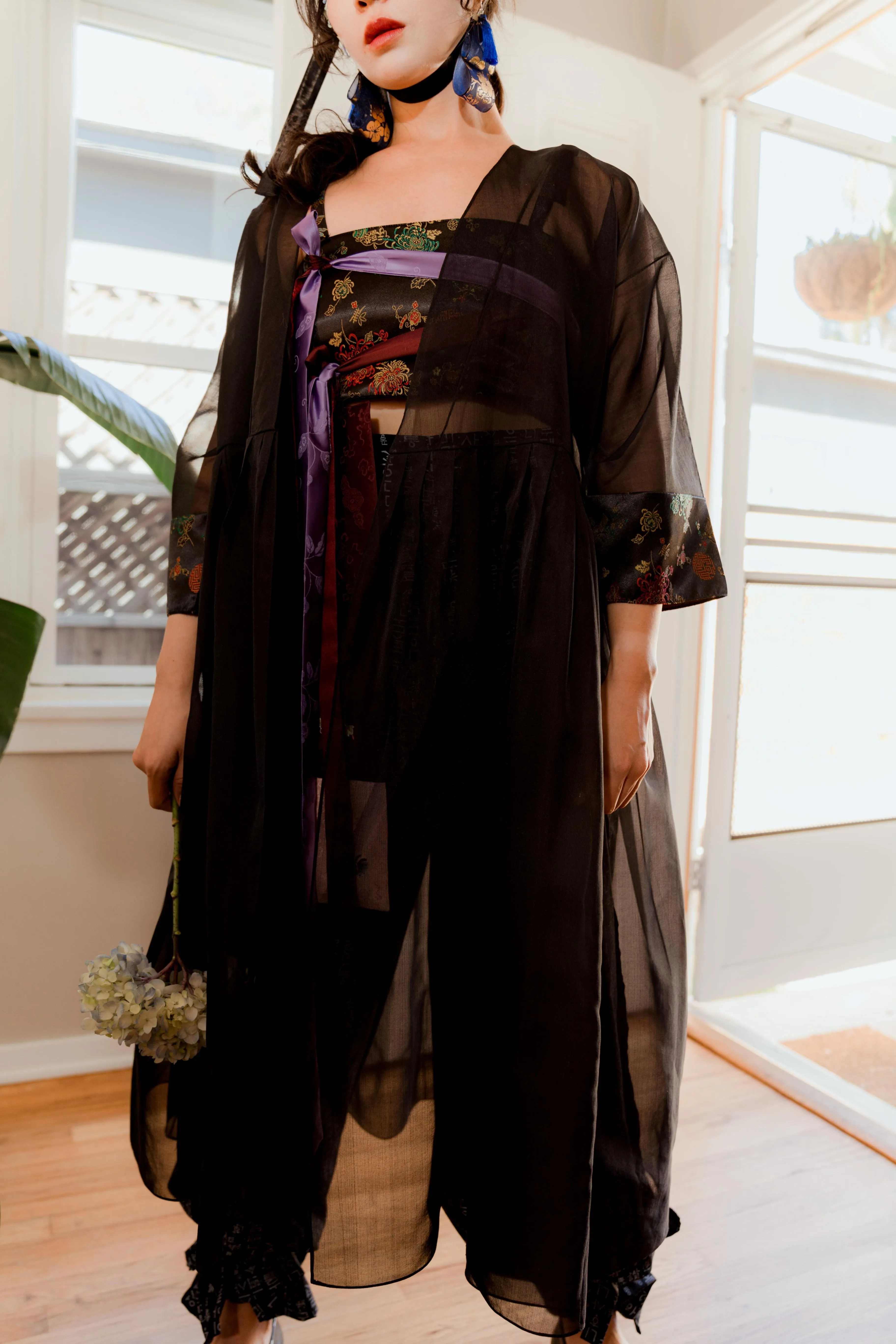 Sheer Organza Robe