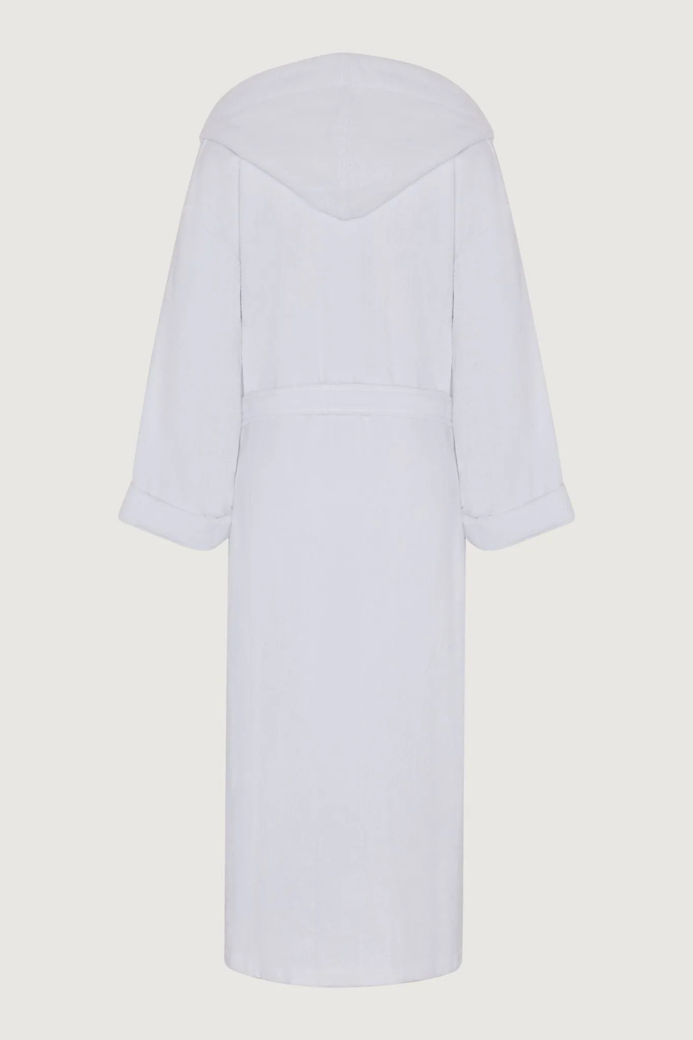 Soft Lightweight Woven Stripe Hooded Robe
