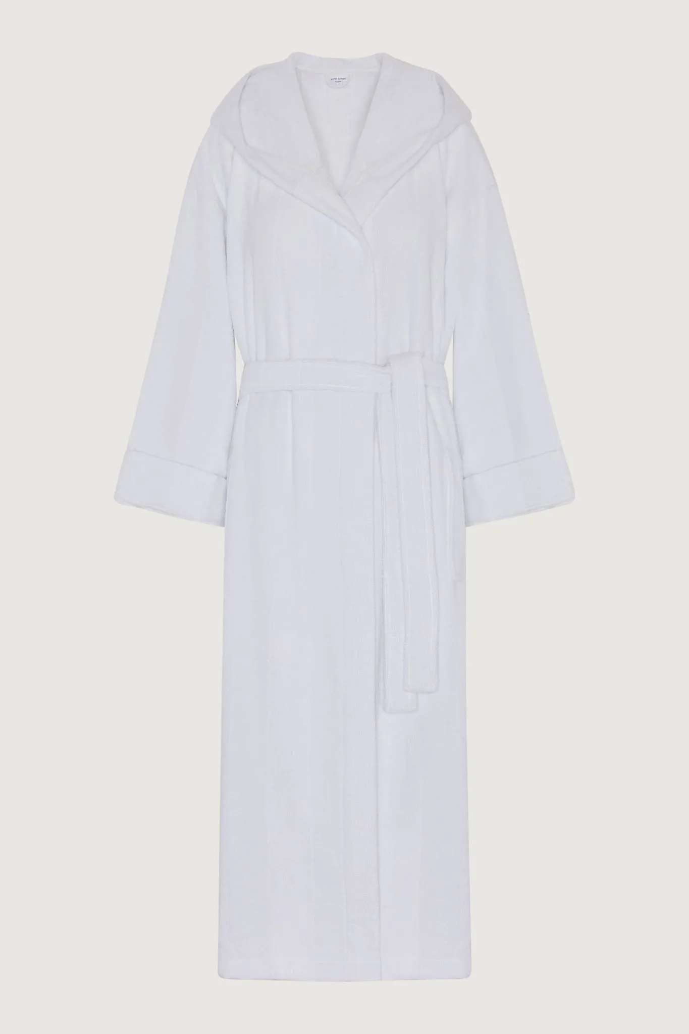 Soft Lightweight Woven Stripe Hooded Robe