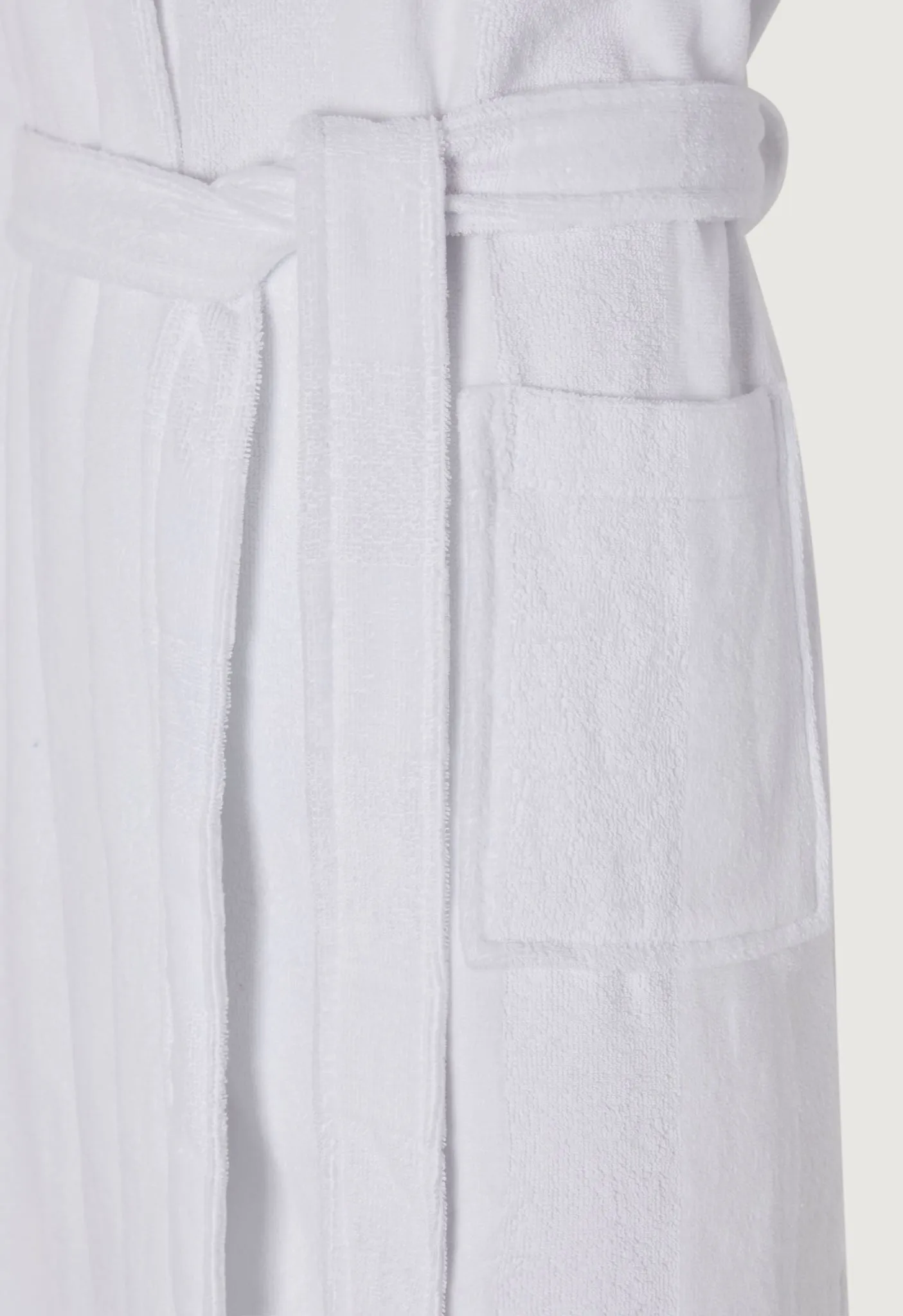 Soft Lightweight Woven Stripe Hooded Robe