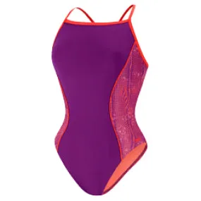 SPEEDO Watergrid Splice Clip Back One-Piece - Contemporary