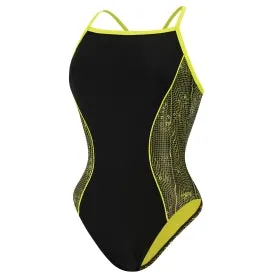 SPEEDO Watergrid Splice Clip Back One-Piece - Contemporary