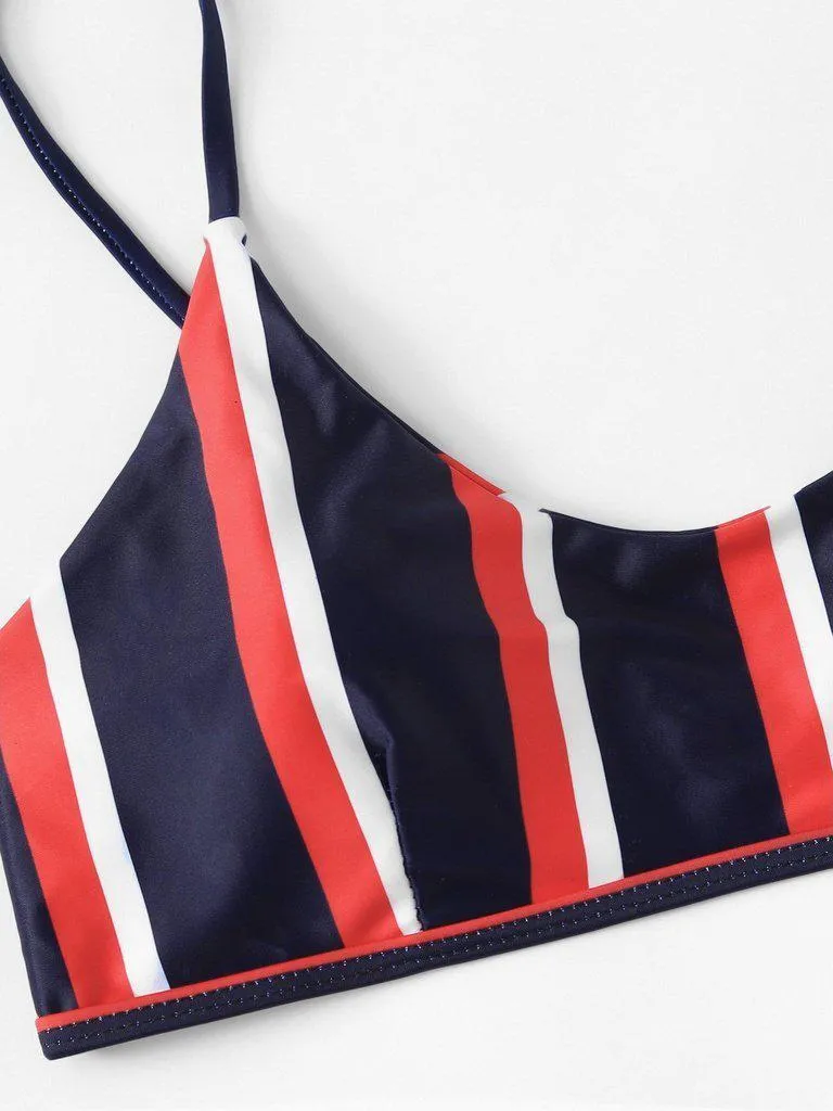 Striped Bikini Set