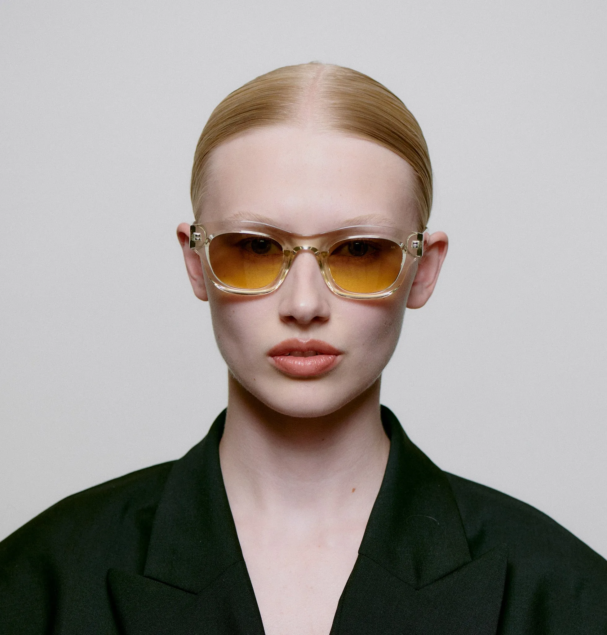 sunglasses - lane - ecru transparent