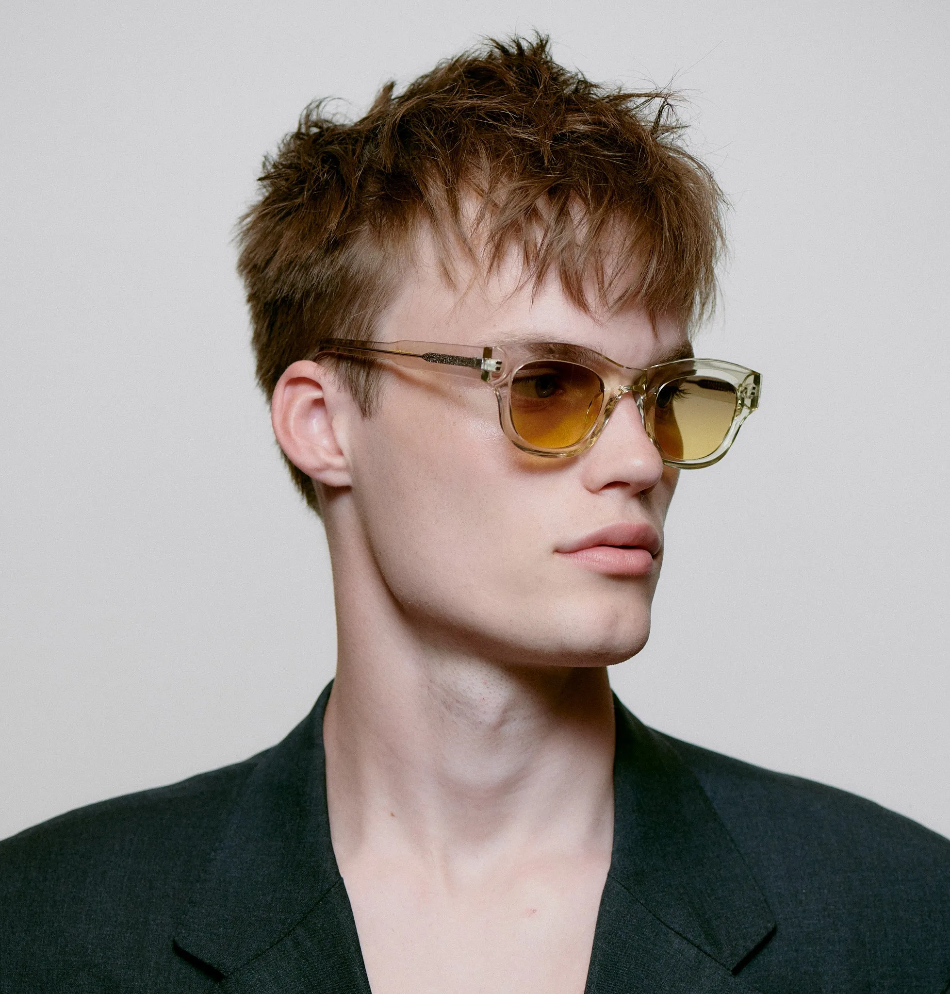sunglasses - lane - ecru transparent