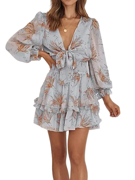 Sylvie - Robe imprimée en mousseline simply