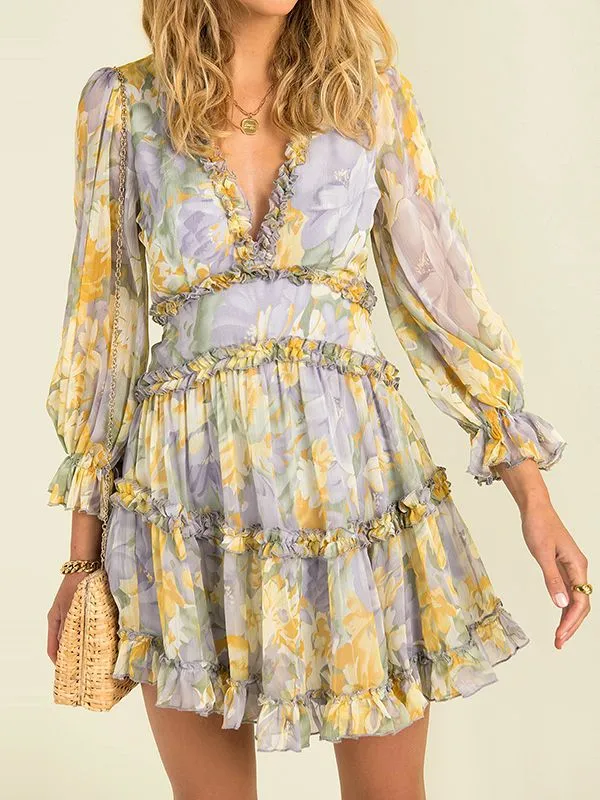 Sylvie - Robe imprimée en mousseline simply