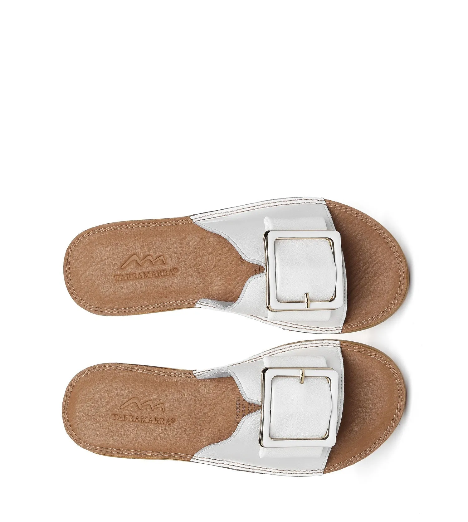 TARRAMARRA Women Buckle Top Ultra Soft Slides Bera
