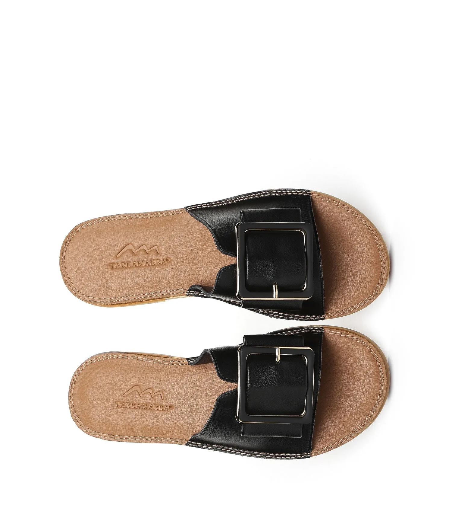 TARRAMARRA Women Buckle Top Ultra Soft Slides Bera