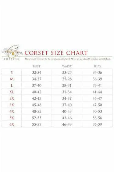 Top Drawer Black and Grey Striped Premium Corset Pirate Costume