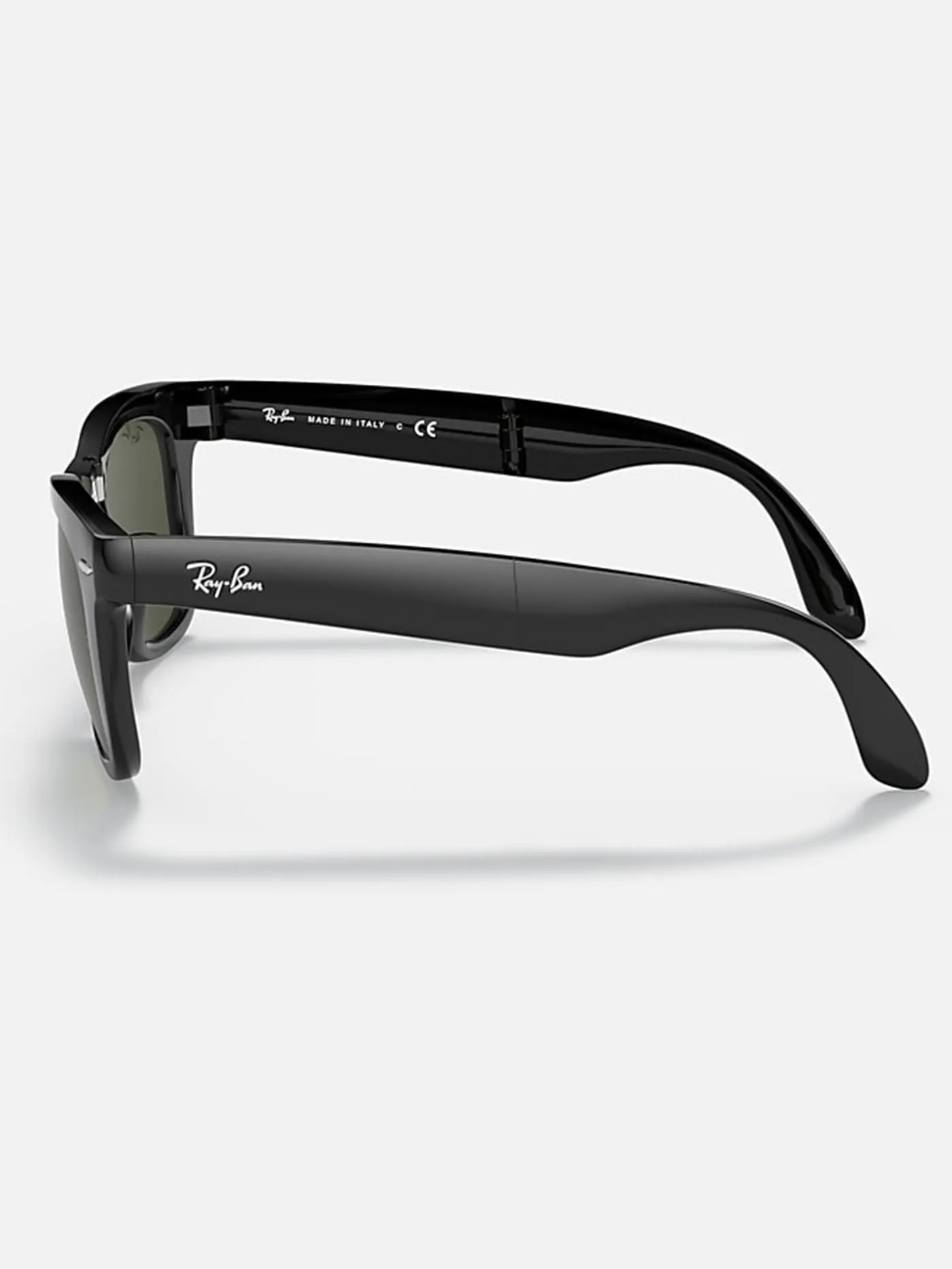 Wayfarer Folding Black/Green Classic G-15 Sunglasses