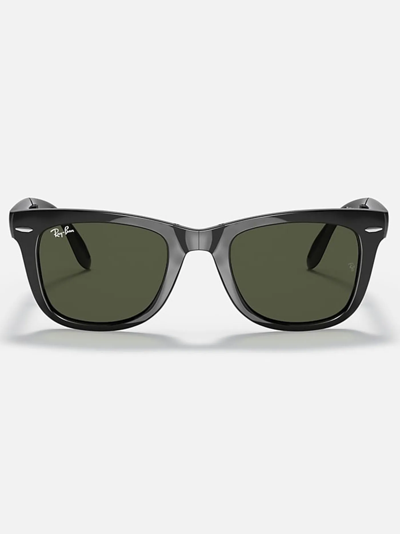 Wayfarer Folding Black/Green Classic G-15 Sunglasses