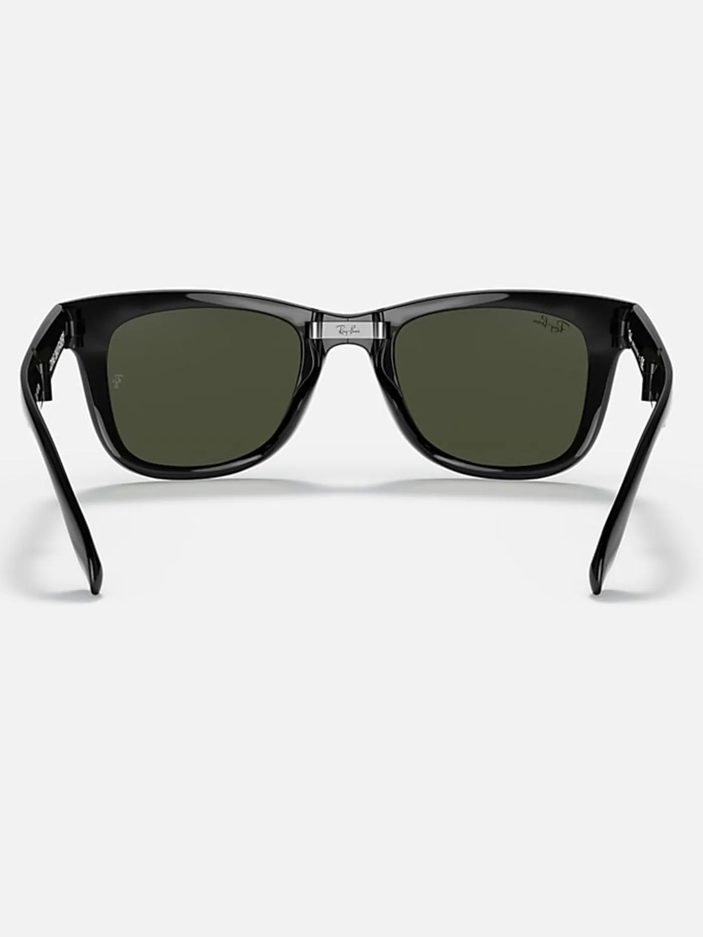 Wayfarer Folding Black/Green Classic G-15 Sunglasses