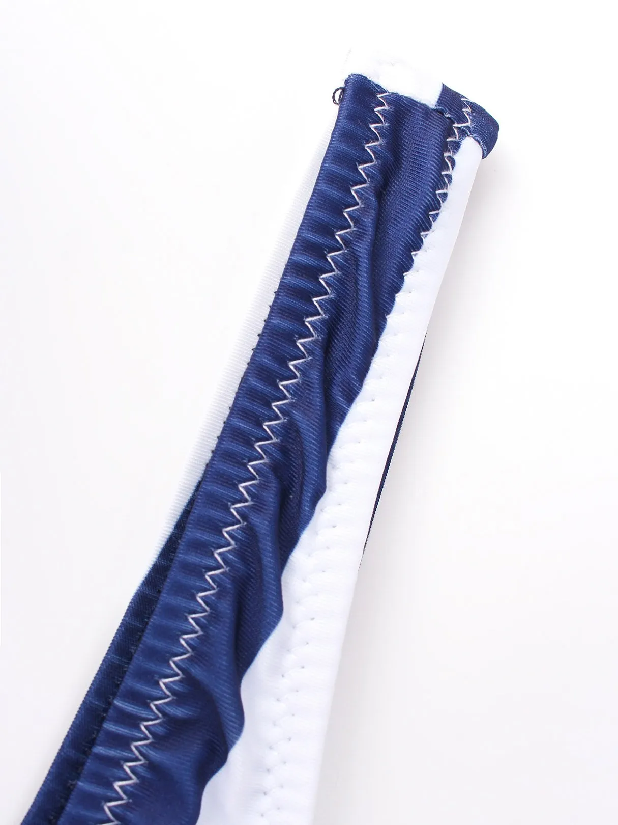 Wholesale Blue Sleeveless Stripe Spaghetti Strap Two Piece Bikinis