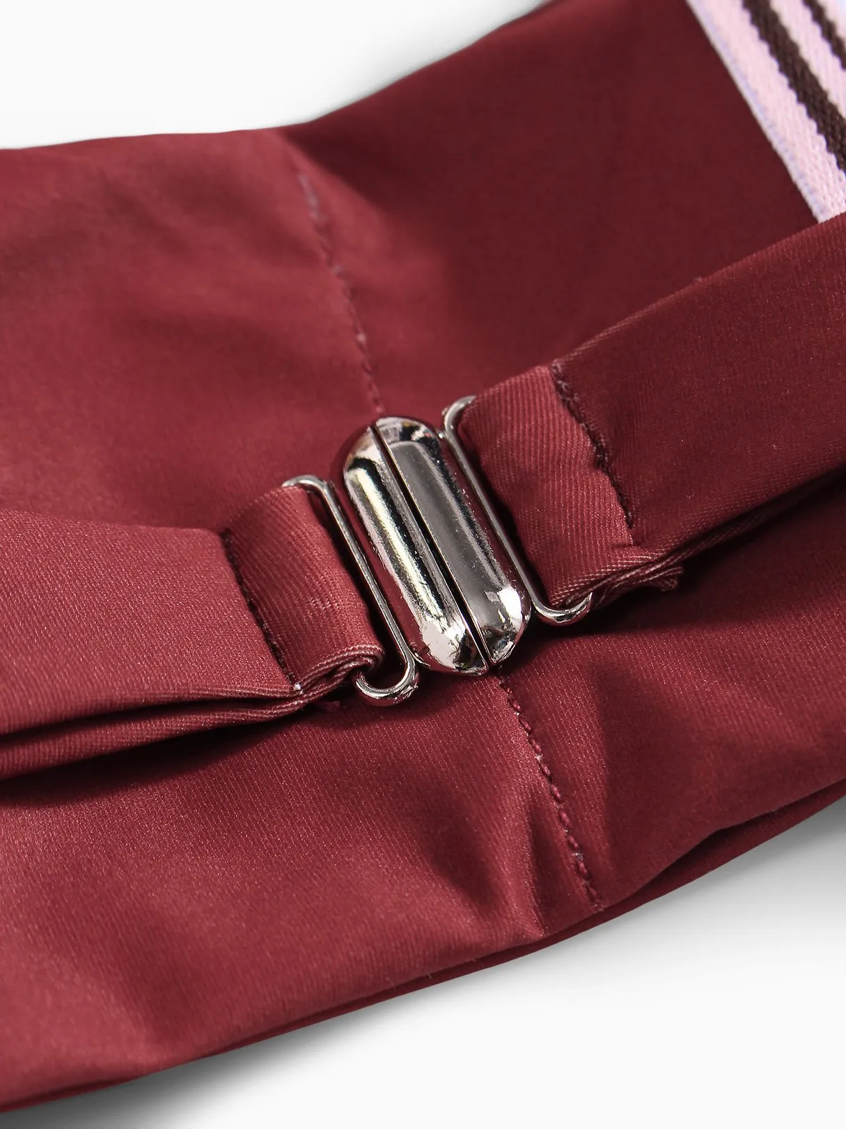 Wholesale Burgundy Sleeveless Plain Spaghetti Strap Two Piece Bikinis