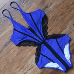 Women's One-Piece Swimsuit With Lace