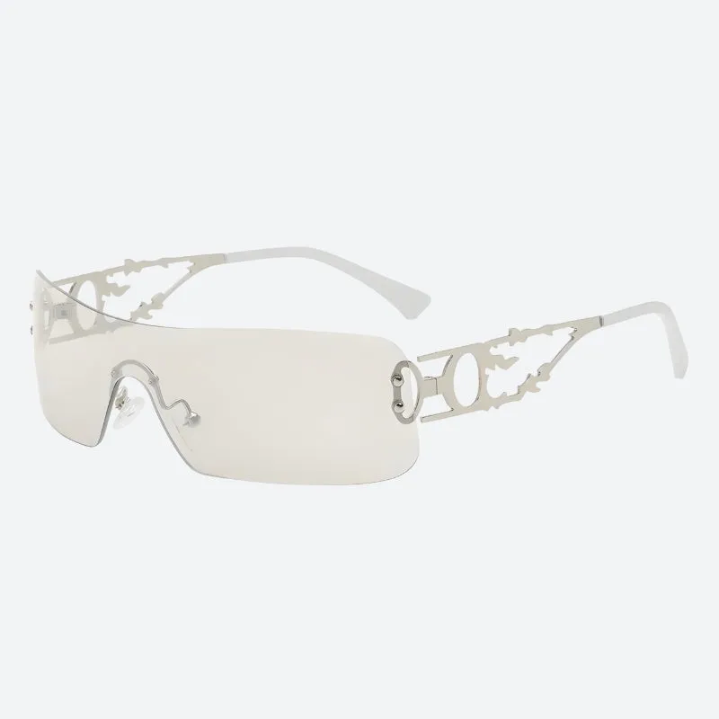 Y2K Rectangle No Frame Sunglasses